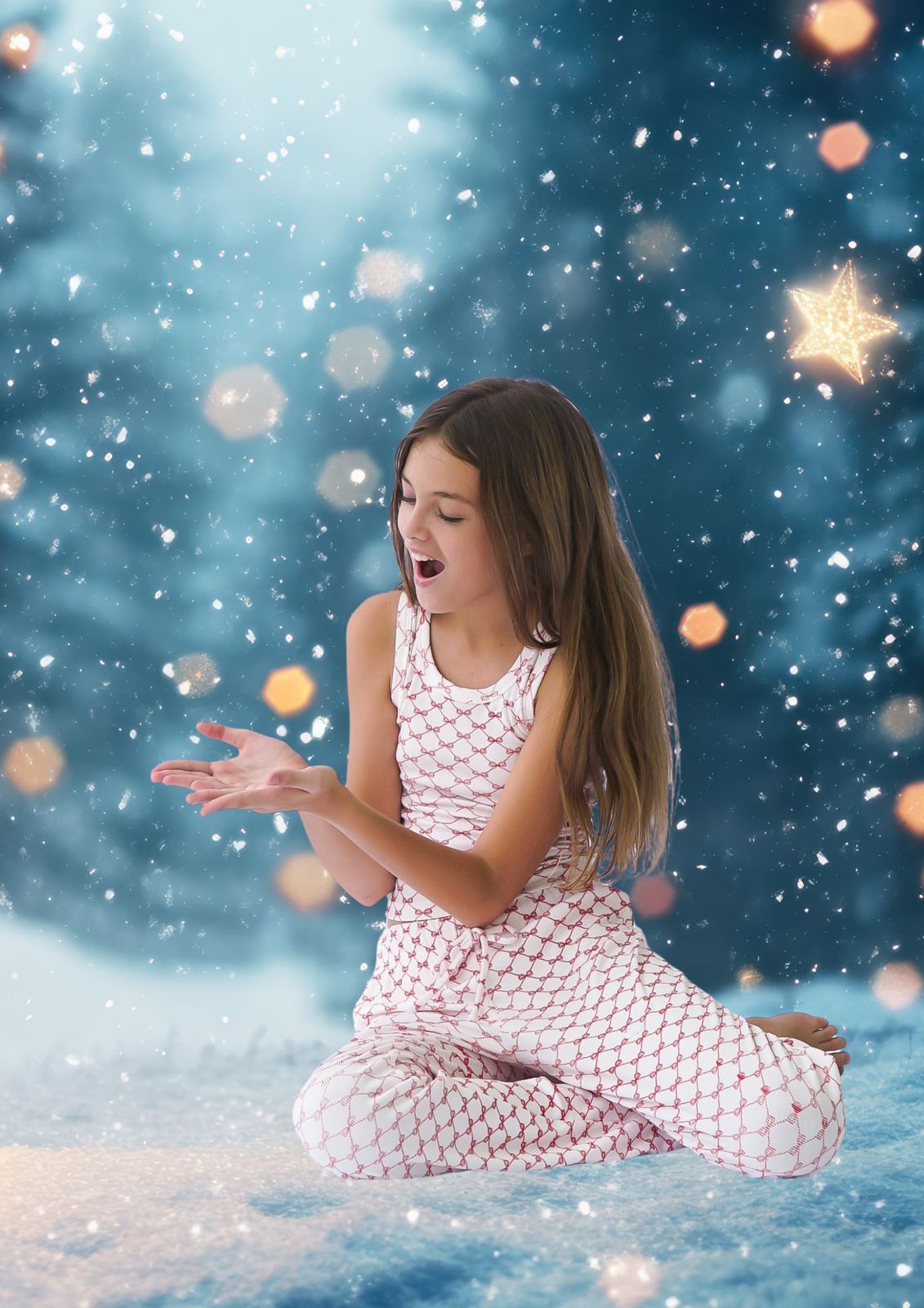 *White Rib Printed Tank*