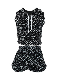 *Flower Printed Sleeveless Hoody*