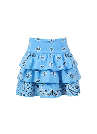 *Bandana Print Ruffle Skirt*