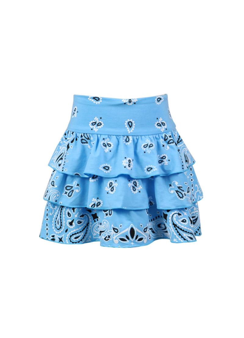 *Bandana Print Ruffle Skirt*