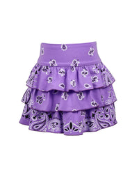 *Bandana Print Ruffle Skirt*