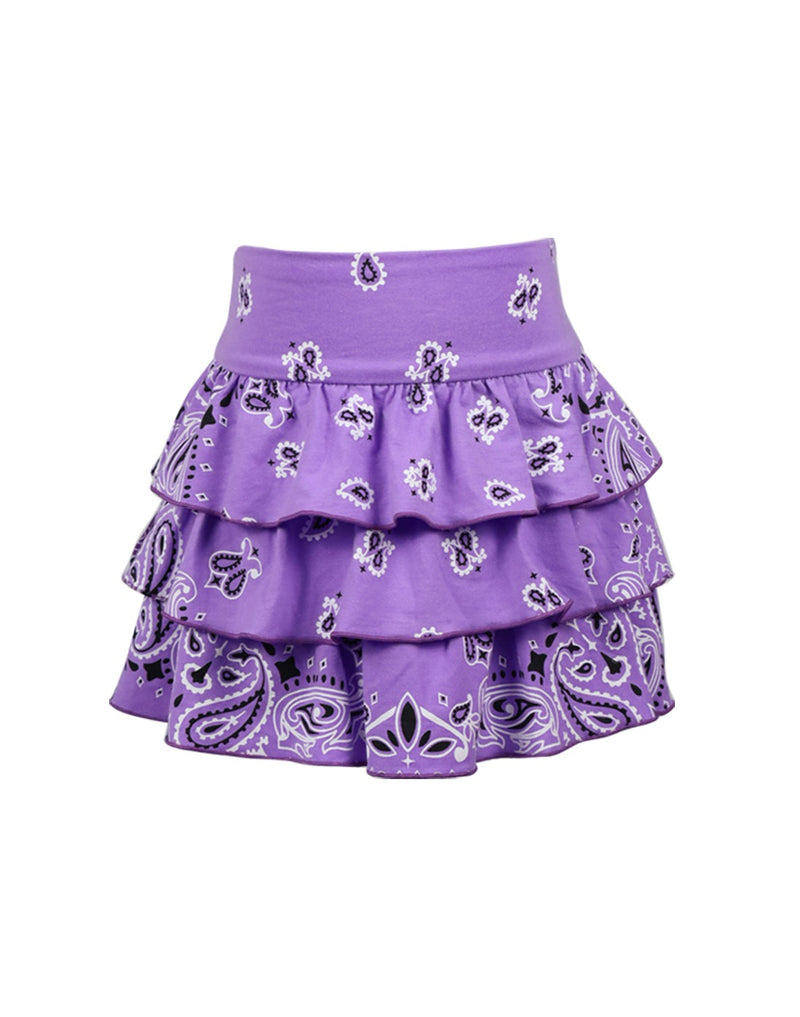 *Bandana Print Ruffle Skirt*