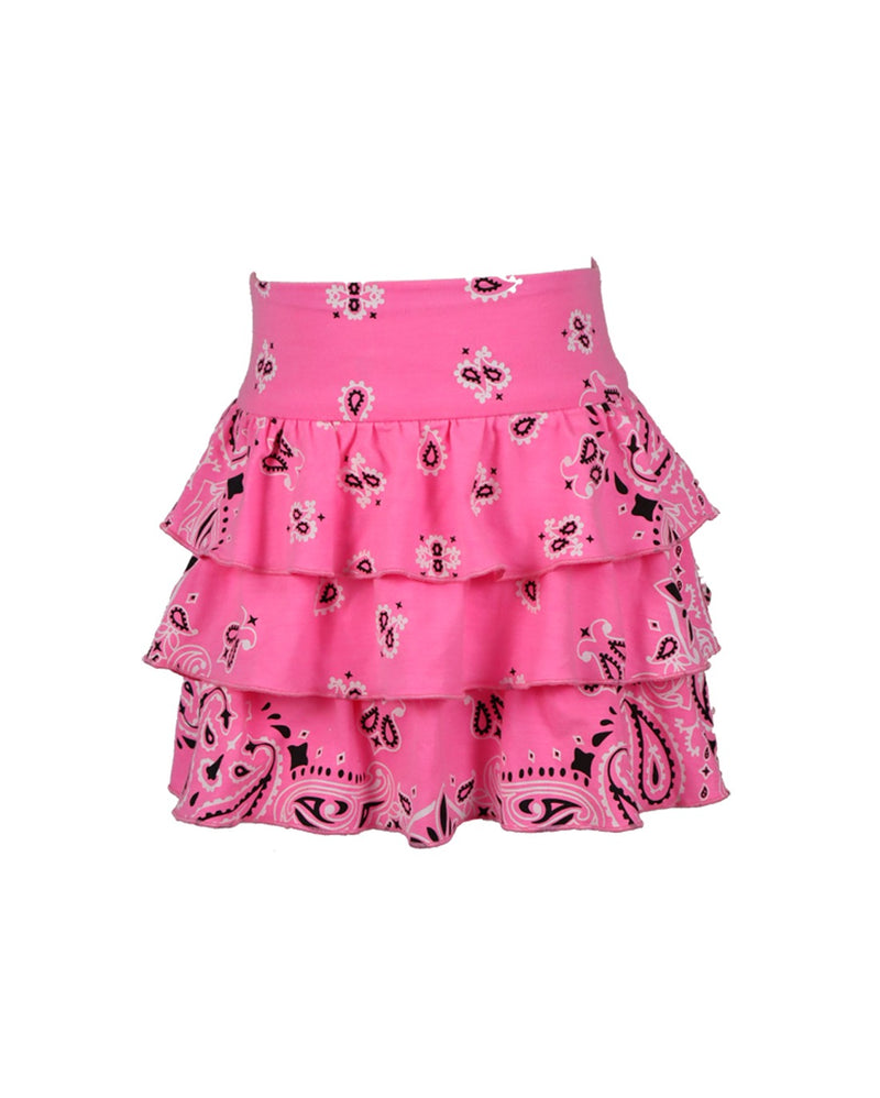 *Bandana Print Ruffle Skirt*