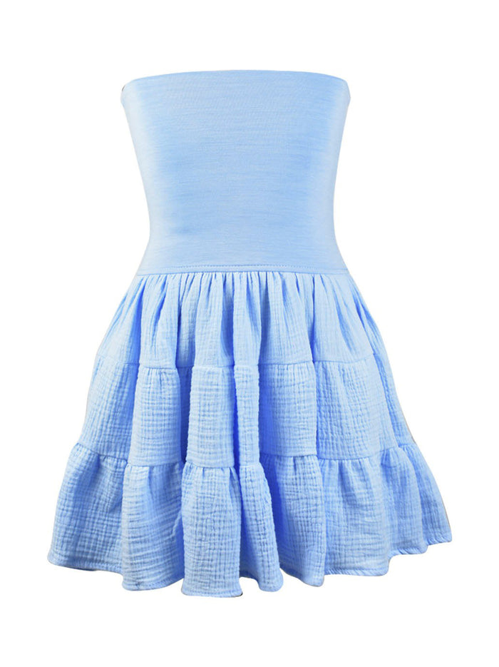 Cheesecloth Pastel Tube Top Dress* Flowers By Zoe Clothing Cheesecloth Pastel Tube Top Dress* Flowers By Zoe Clothing