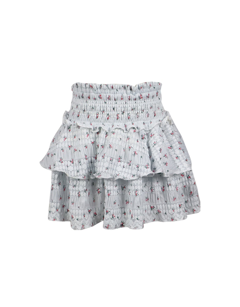 *Flower Knit Ruffle Skirt*