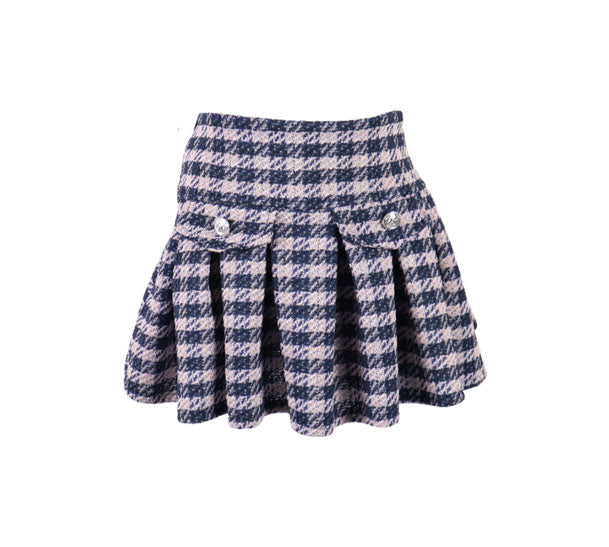 *Tweed Pleated Skirt*