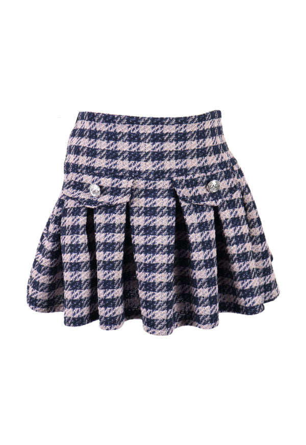 *Houndstooth Pleated Skirt*