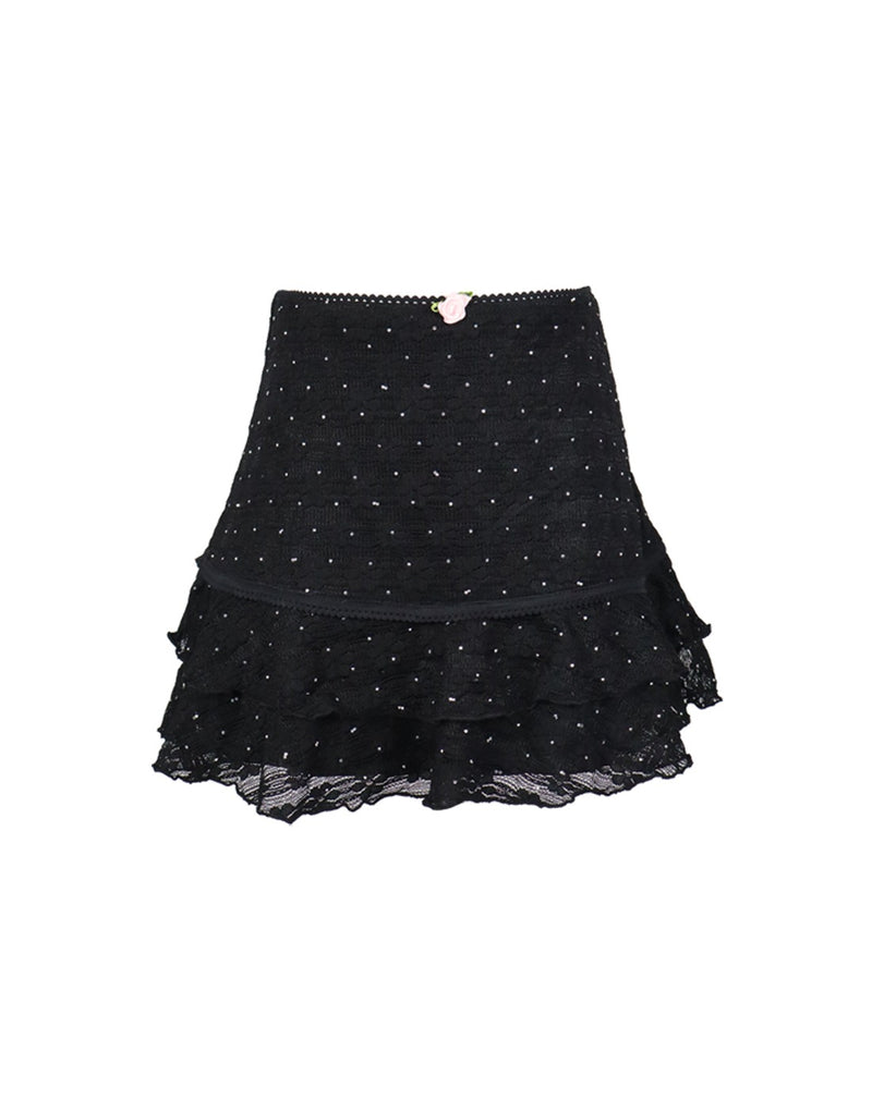 *Lace Ruffle Skirt*