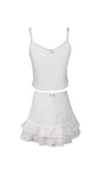 *Lace Ruffle Skirt*