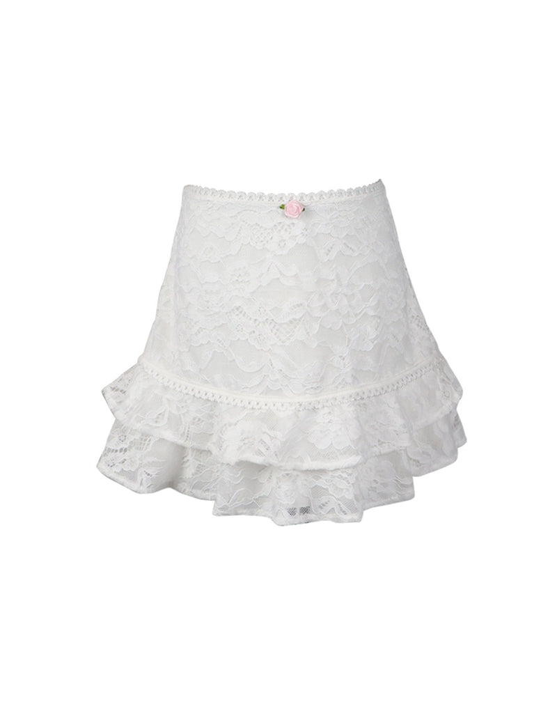*Lace Ruffle Skirt*