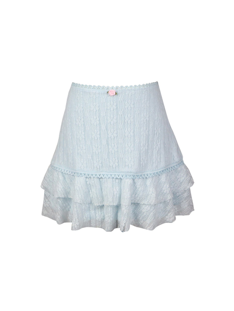 *Lace Ruffle Skirt*