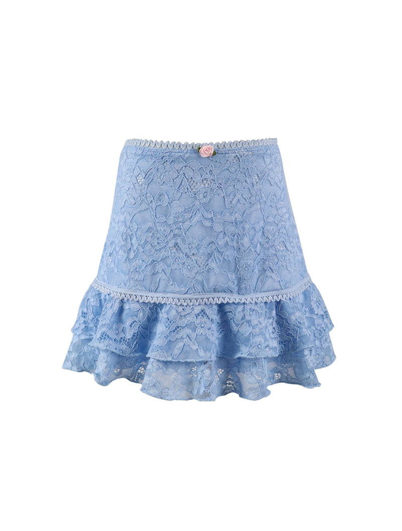 *Lace Ruffle Skirt*