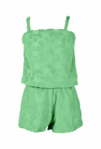 *Allover Daisy Sleevless Romper*