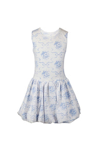 *Bow Toile Printed Bubble Dress*