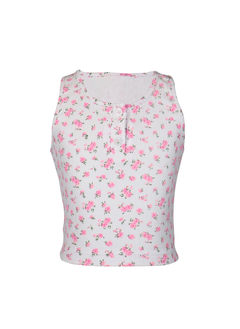 *Rib Button Down Tank*