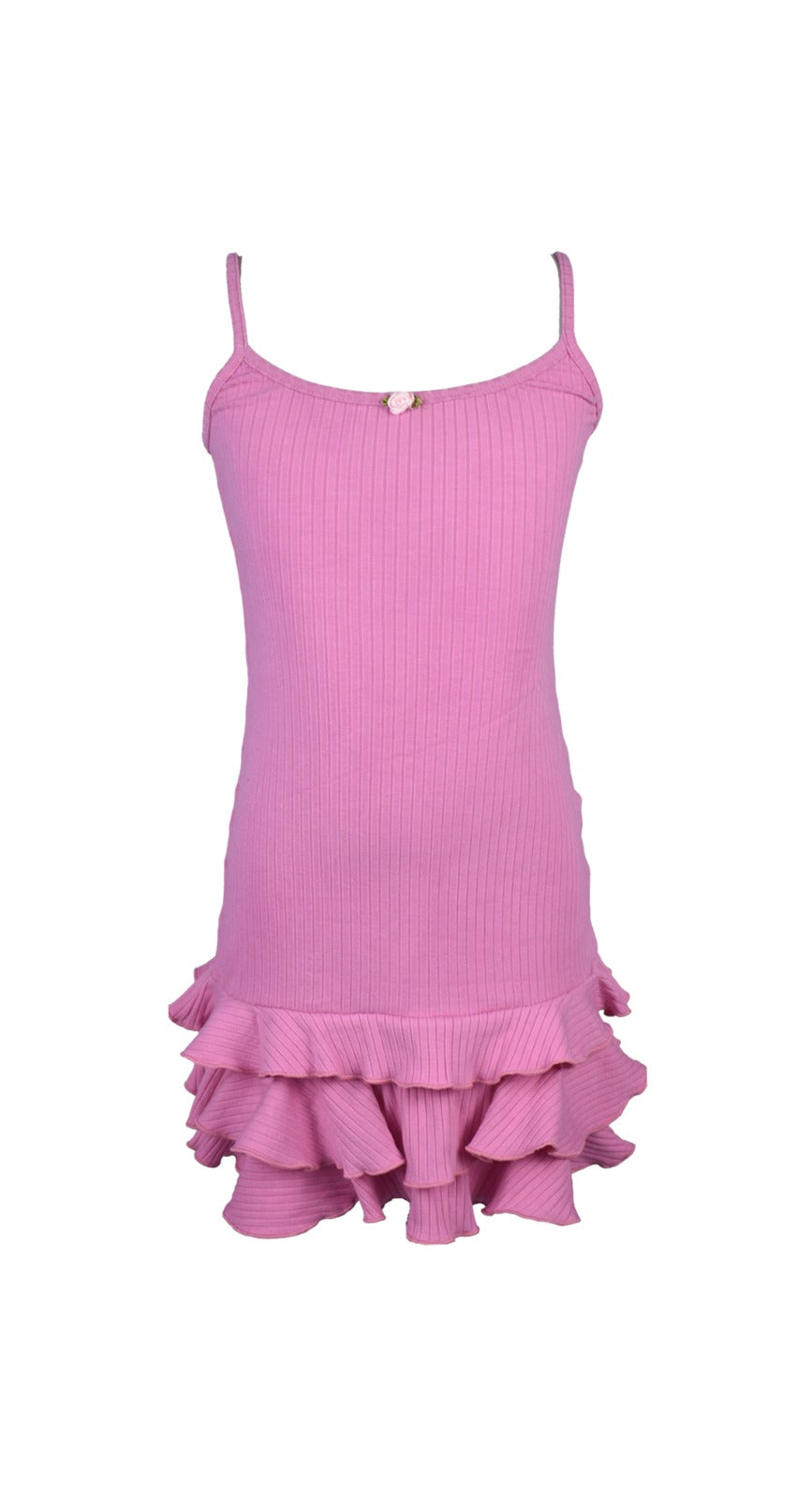 *Rib Ruffle Bodycorn Dress*