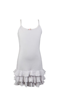 *Rib Ruffle Bodycorn Dress*