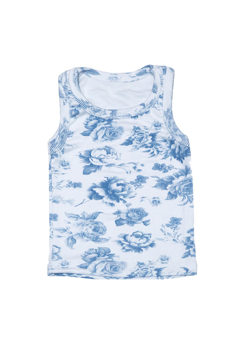 *White Printed Tank*