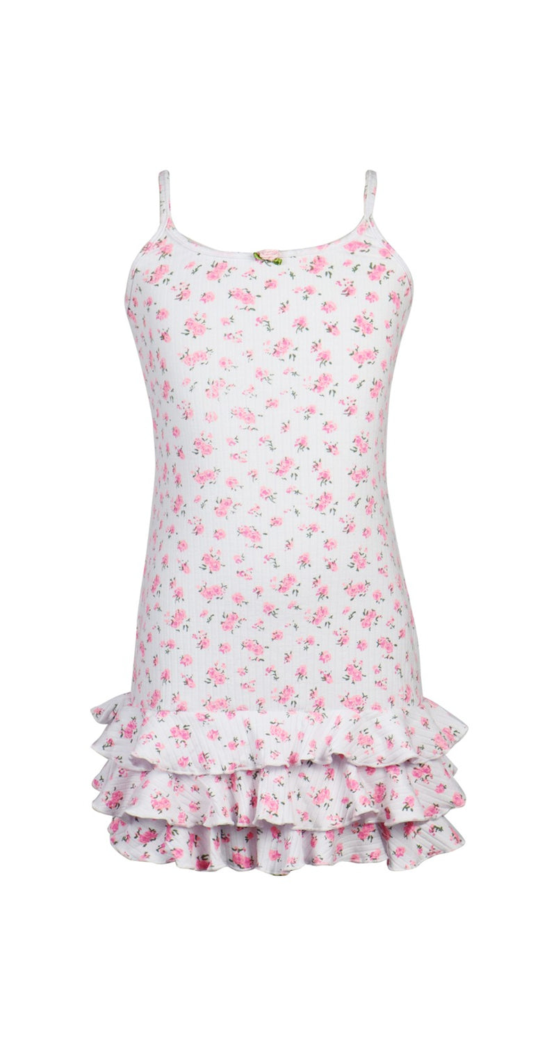 *Rib Ruffle Bodycorn Dress*