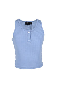 *Rib Button Down Tank*