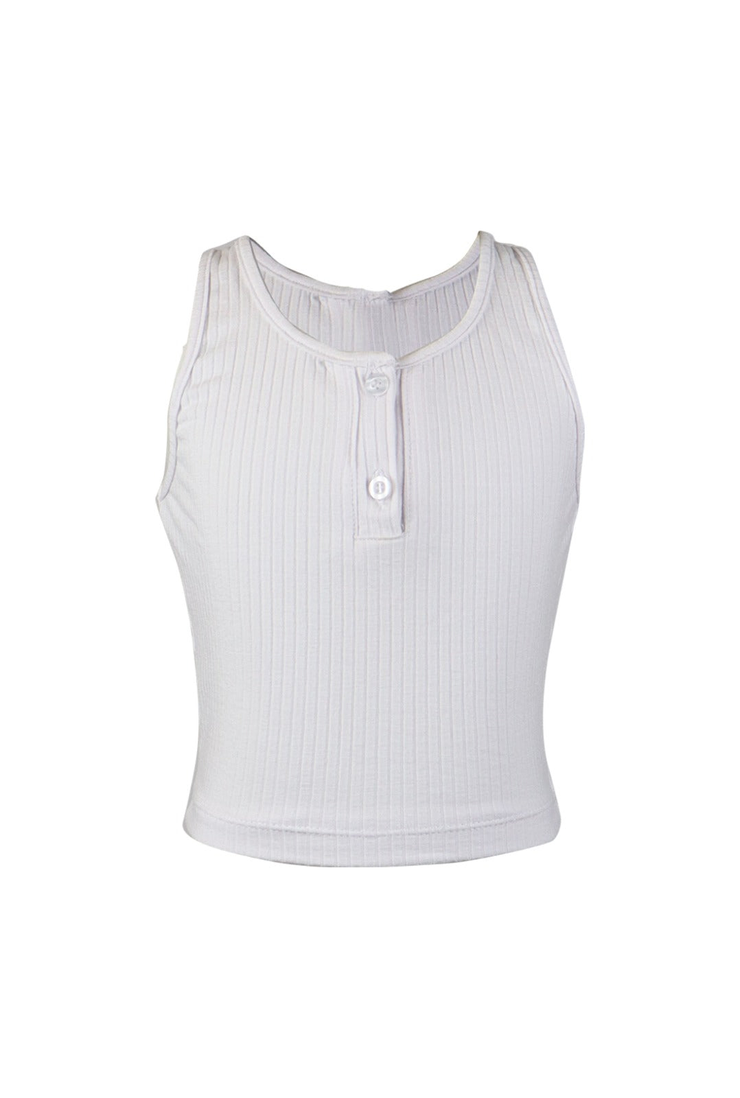 *Rib Button Down Tank*
