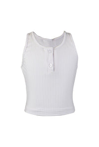 *Rib Button Down Tank*