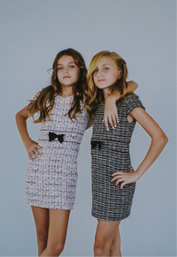 *Tweed Bow Body-con Dress*