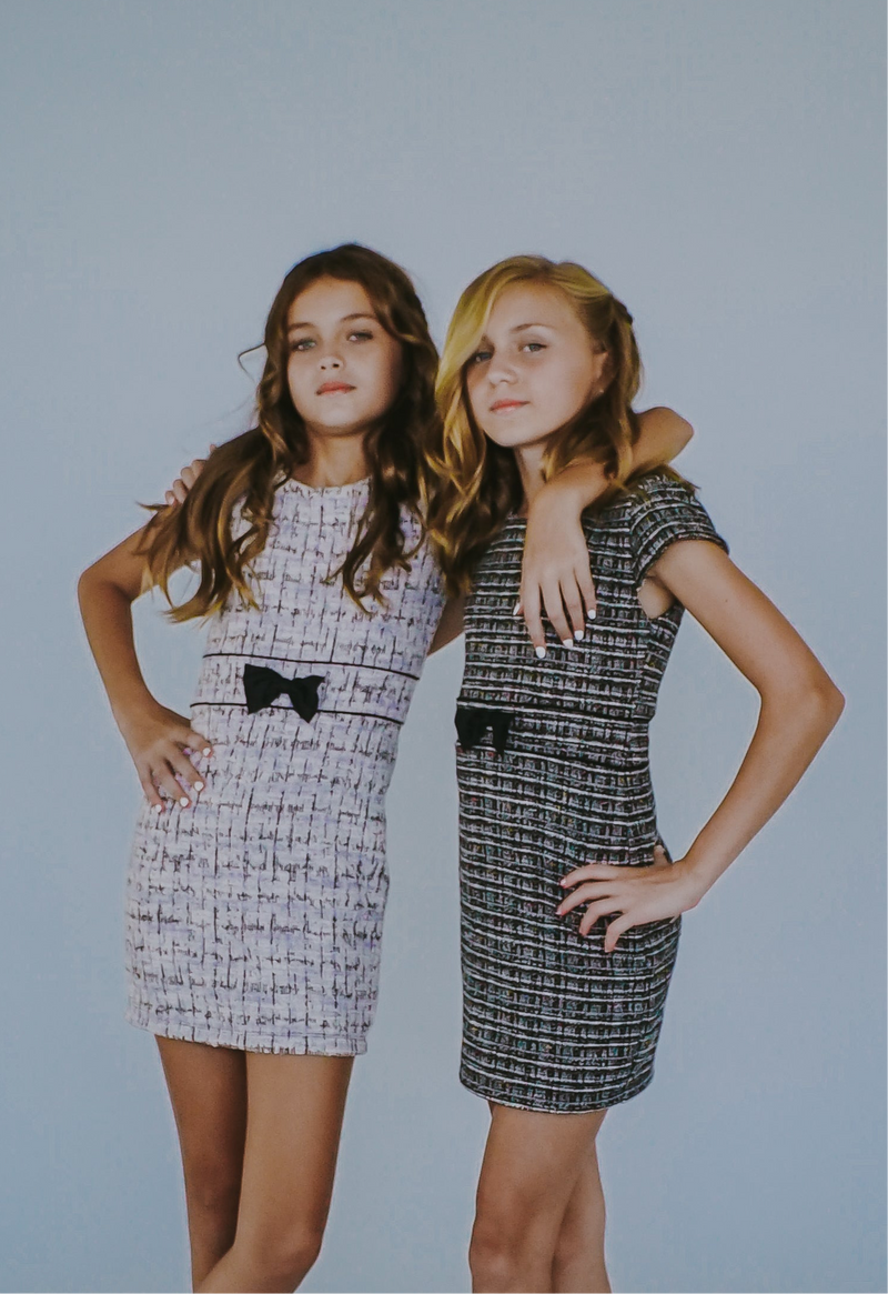 *Tweed Bow Body-con Dress*