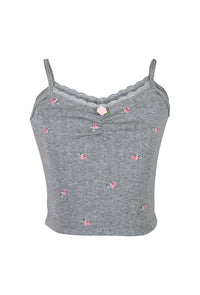 *Pointelle Printed Camisol Top*