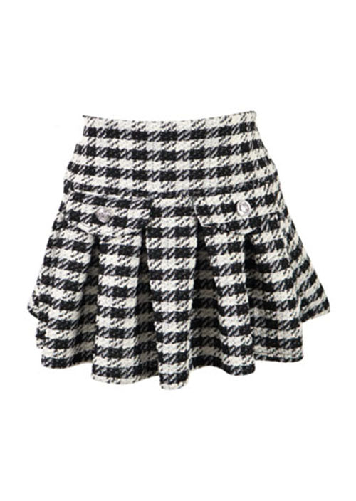 *Tweed Pleated Skirt*