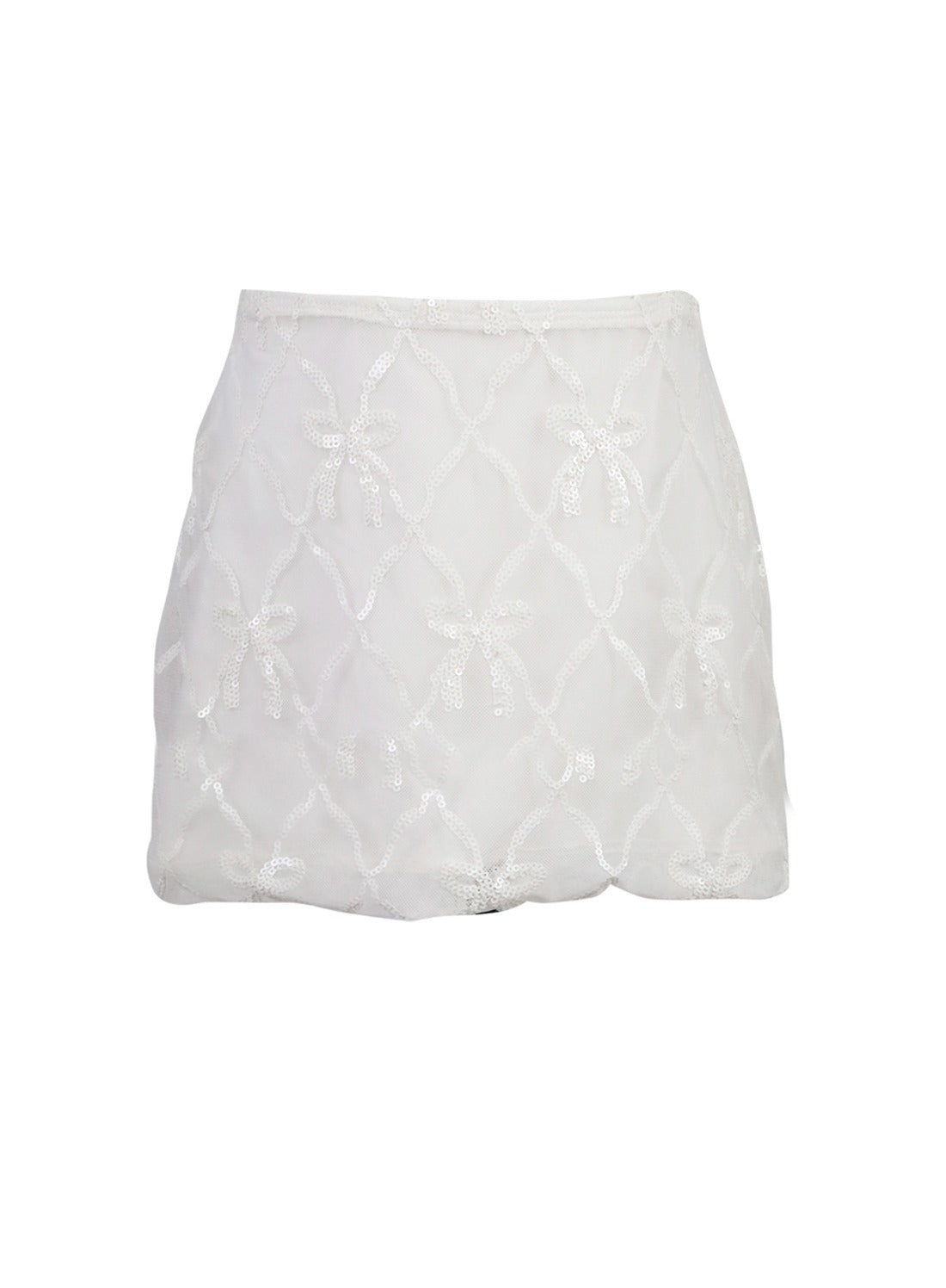 *Bow Squined Mini Skirt*