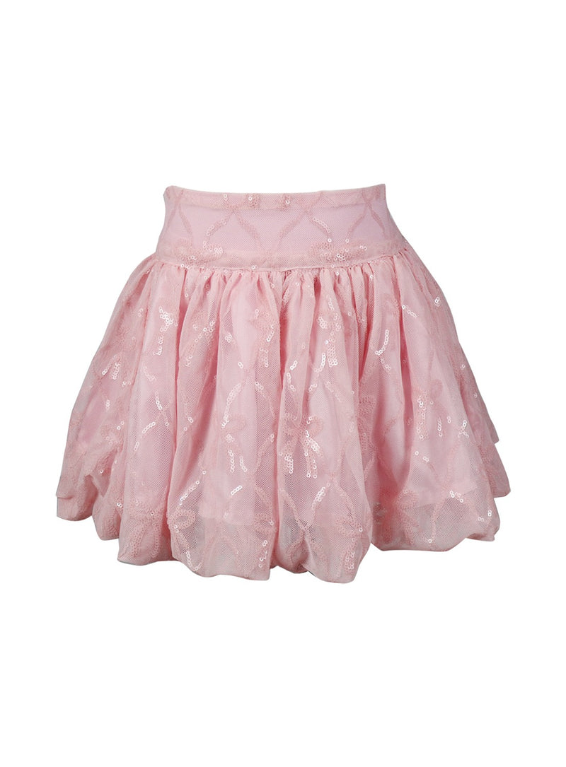 *Bow Squined Bubble Skirt*