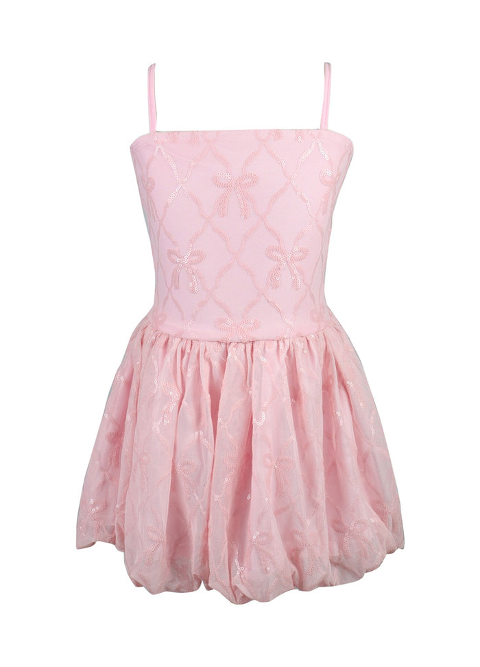 *Bow Squined Bubble Dress*