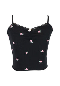 *Pointelle Printed Camisol Top*