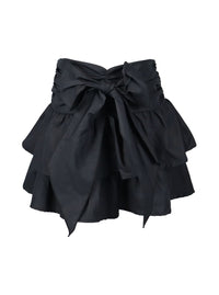 *Poplin Bow Ruffle Skirt*