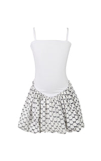 *Bow Toile Printed Ballet Bubble Dress*