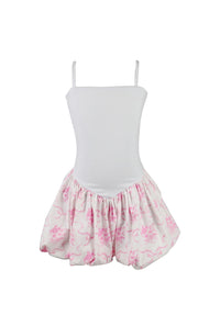 *Bow Toile Printed Ballet Bubble Dress*