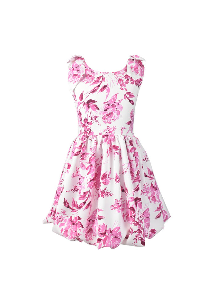 Floral Printed Bow Shoulder Mini Dress* Flowers By Zoe Clothing Floral Printed Bow Shoulder Mini Dress* Flowers By Zoe Clothing