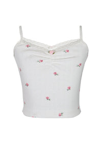 *Pointelle Printed Camisol Top*