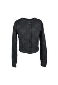 *Emboss Flower Cardigan*