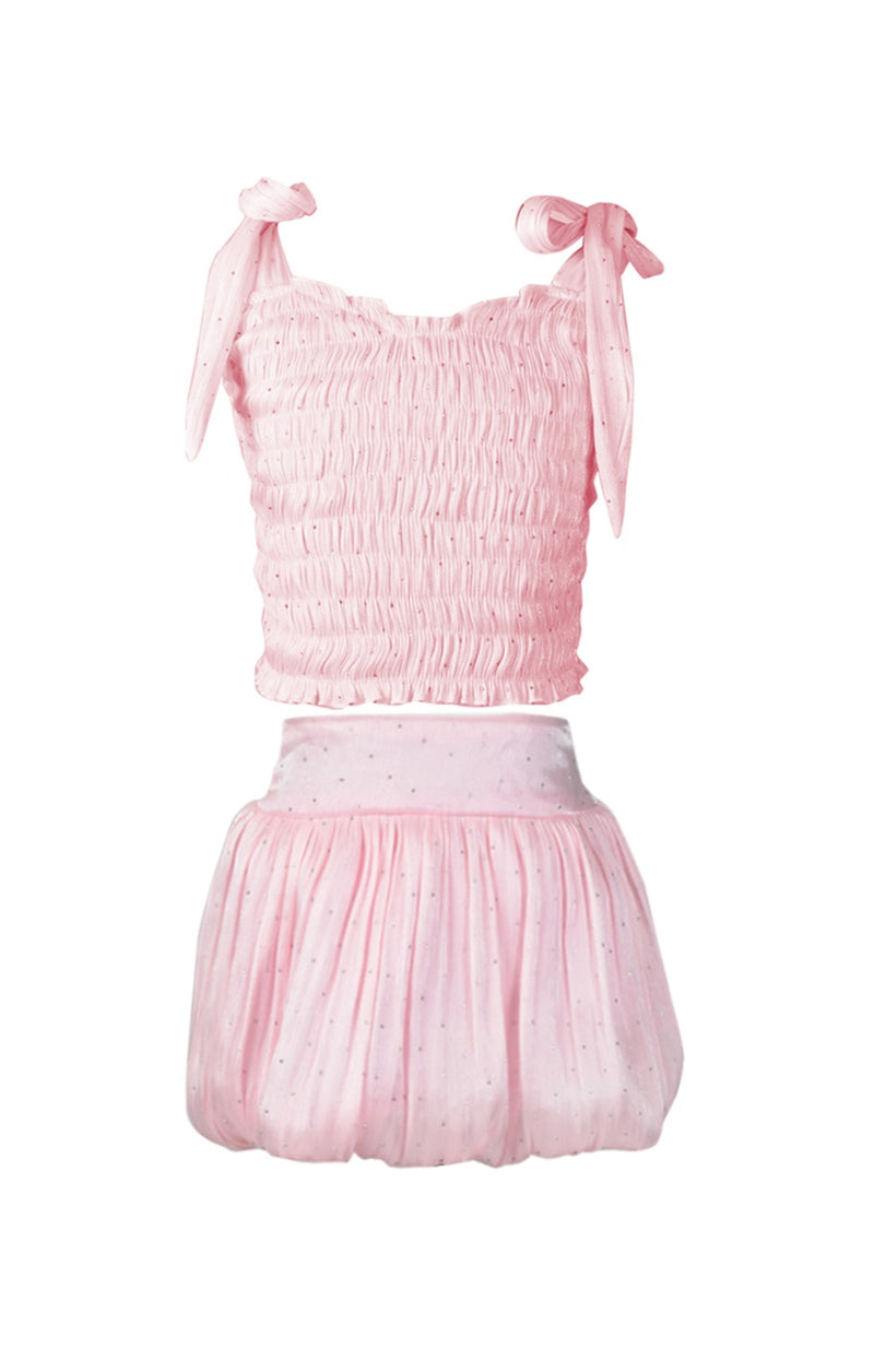 *Shiney Stones Bubble Skirt*