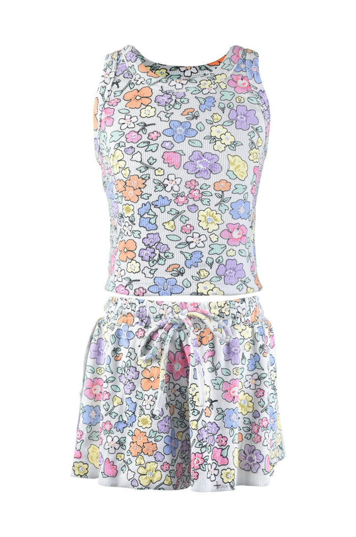 *Multi Color Flower Tank*