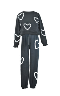 *White Heart Tie Dye Sweatpant*