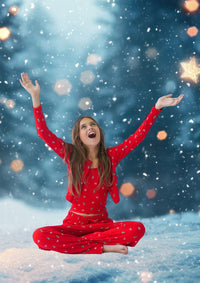 *Red Printed Ballet Top*