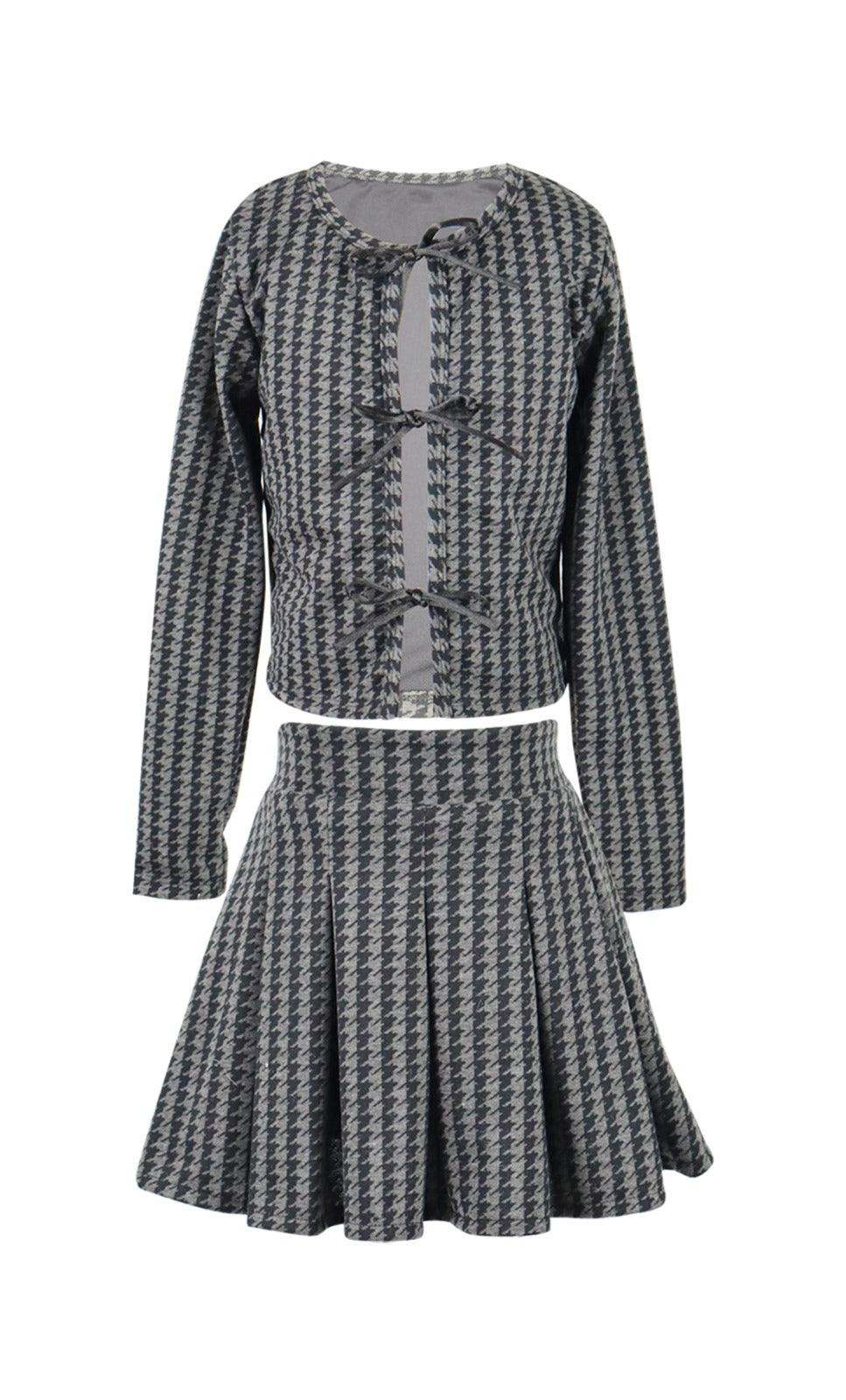 *Houndstooth Pleated Skirt*
