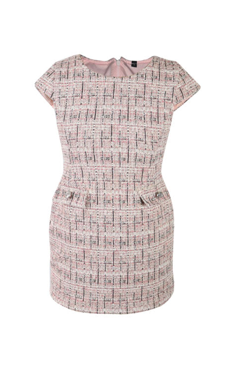 *Tweed Cap Sleeve Dress*