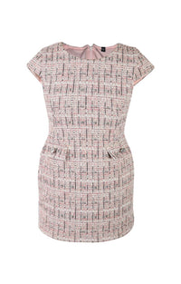 *Tweed Cap Sleeve Dress*