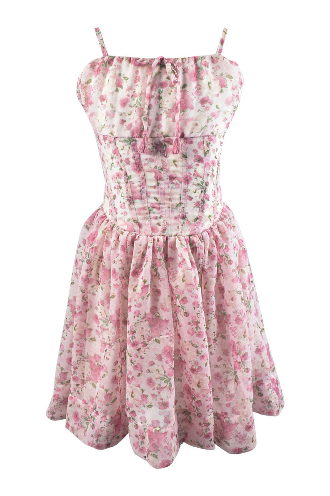 Chiffon Floral Blossom Bustier Corset Dress* – Flowers By Zoe Clothing