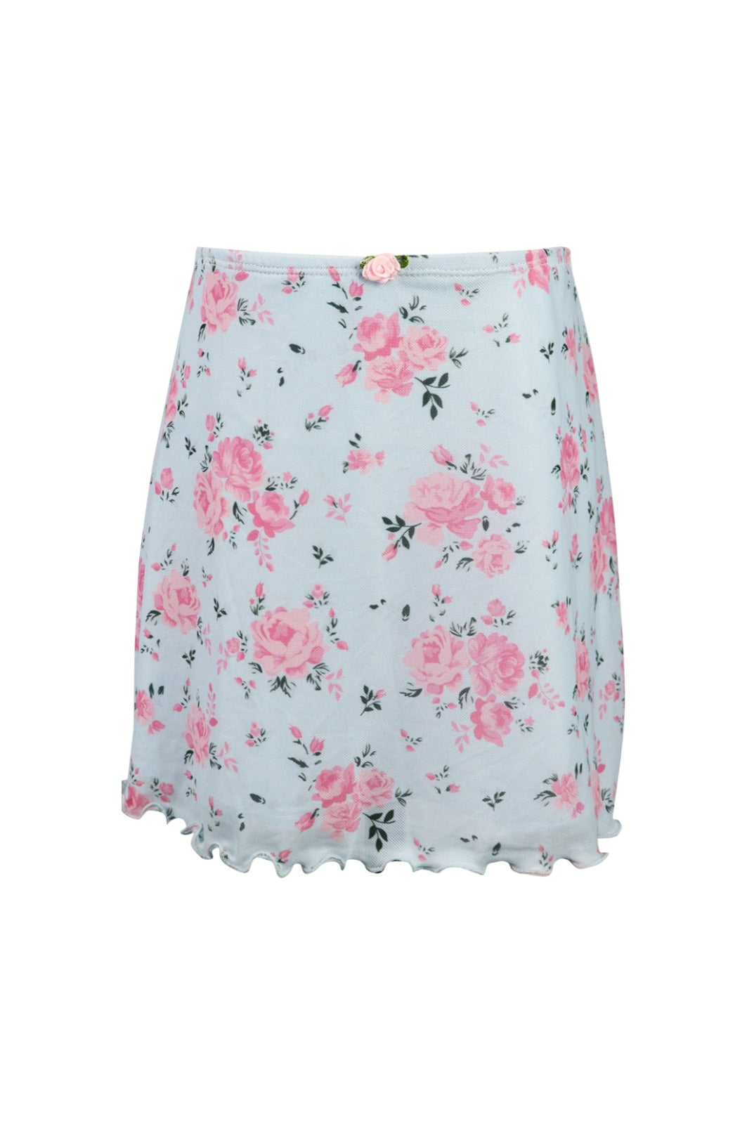 *Tulle Net Floral Print Skirt*
