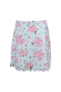 *Tulle Net Floral Print Skirt*